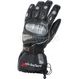 RTX Hydro Kinetic Leather Thermal Winter Motorcycle Gloves